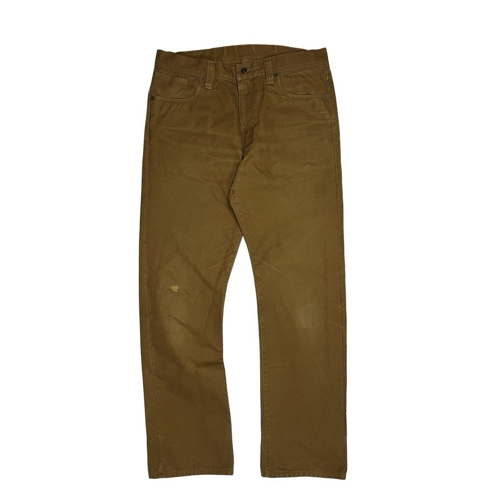 Filson Dry Tin Cloth Pants Men’s 34 Canvas Whiskey Brown 11.5oz Workwear Utility
